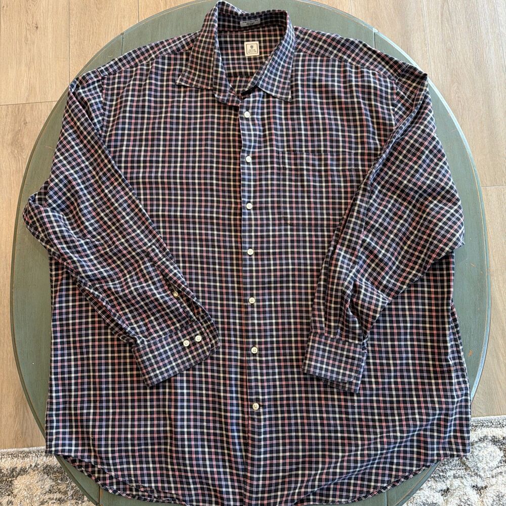 Peter Millar Extra Extra Large Plaid Flannel Shirt 100% Cotton XXL